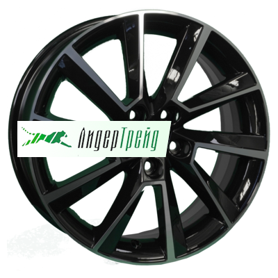 Фото товара «6x16/5x100 ET40 D54,1 KHW1604 (Prius) Black-FP»