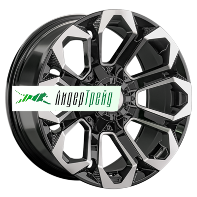 Фото товара «9x17/6x139,7 ET20 D106,1 1366 BKF (конус, Колпак+лого)»