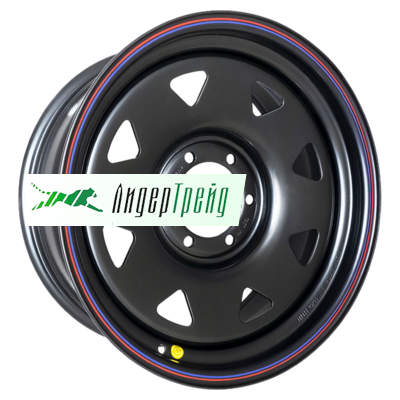 Фото товара «7x16/6x139,7 ET30 D110 Тойота Ниссан (треуг. мелкий) Черный (с увелич. полкой)»