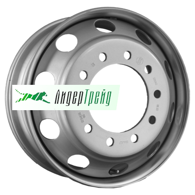 Фото товара «8,25x22,5/10x285,75 ET165 D220 Silver (3228220) (13,5 мм) Китай, Американец 3 350 кг с вент.»