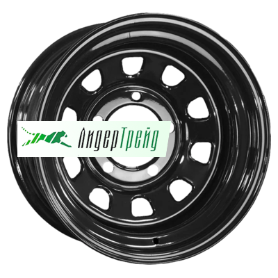 Фото товара «7x16/6x139,7 ET-15 D110 Toyota Nissan Semicircle Gloss Black (LTM)»
